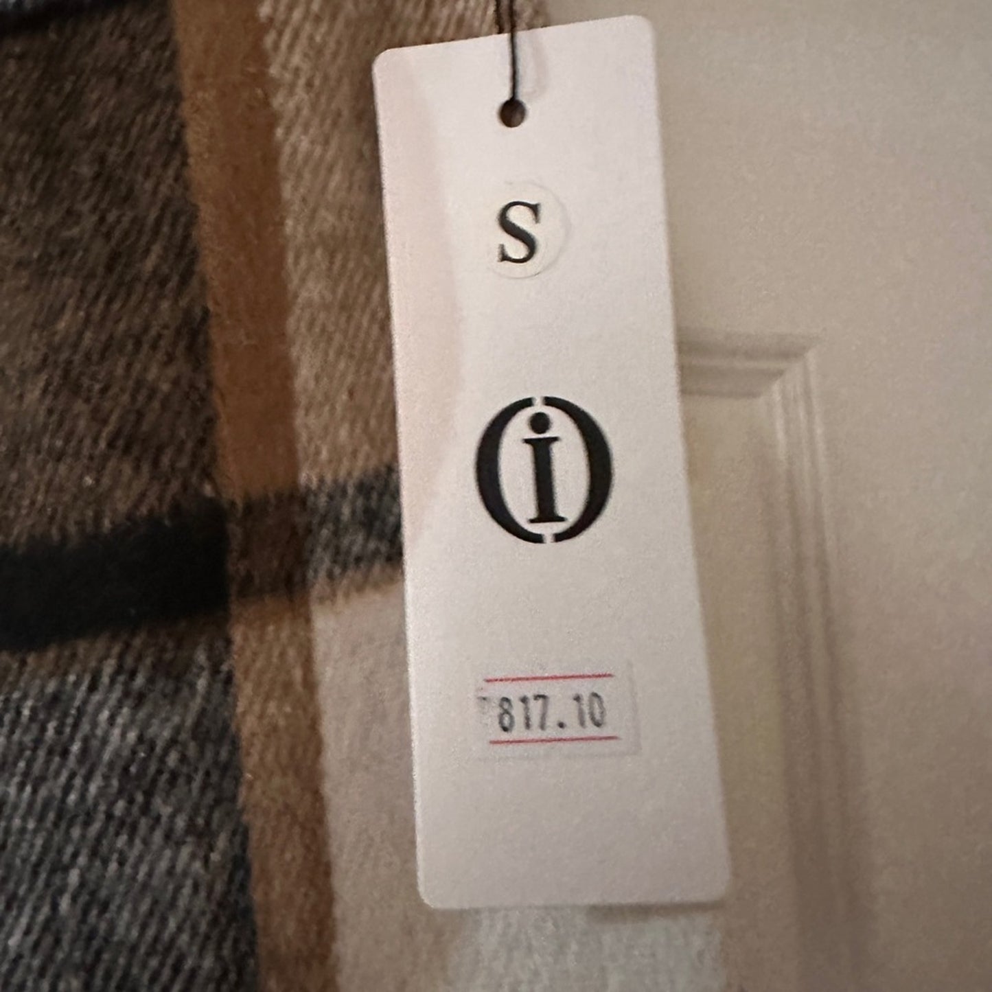 NWT neutral colors paid print wool blend mini skirt size small
