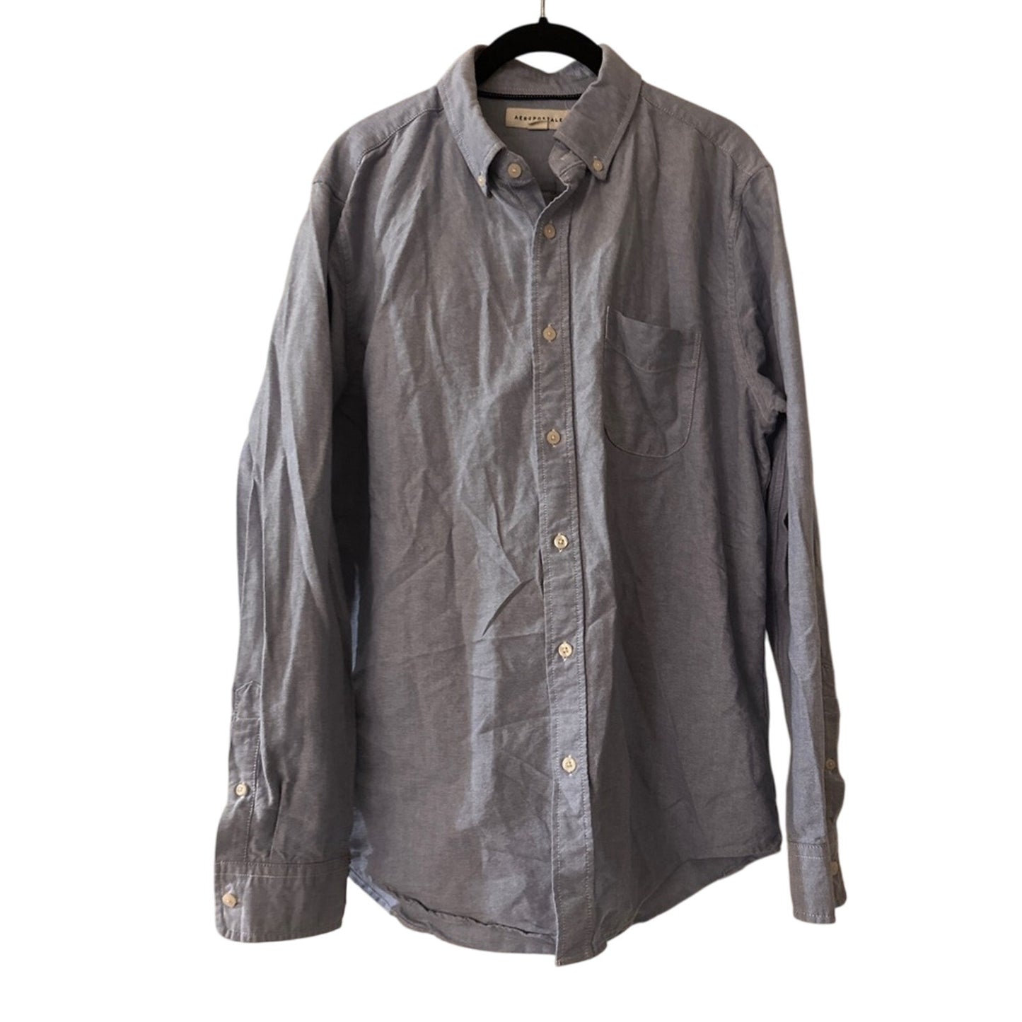 Aeropostale blue button down shirt size medium