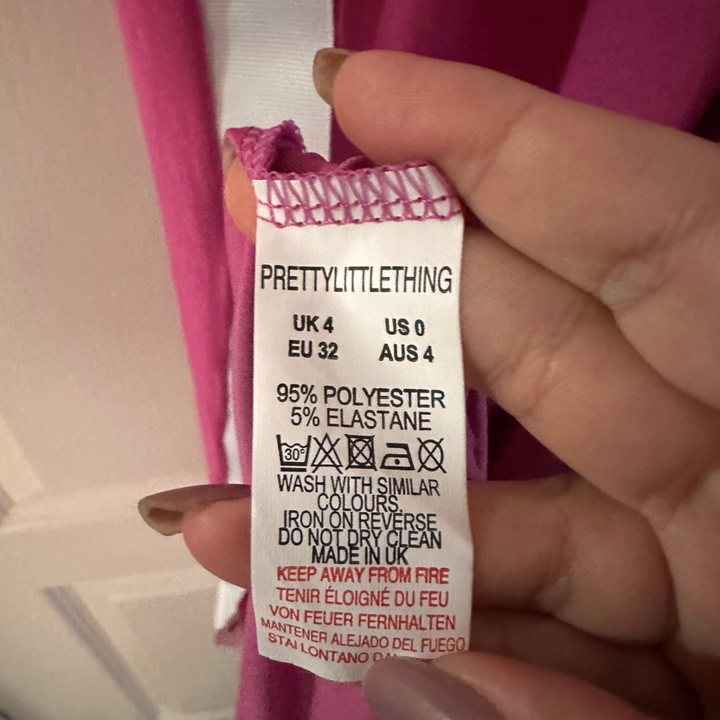 Prettylittlething adjustable snap size slit dress size 0