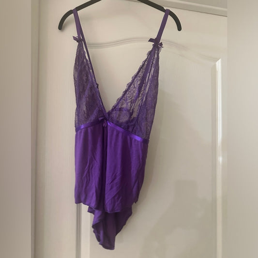 Oh La La Cherie Cute vibrant purple teddy size 1x / 2x