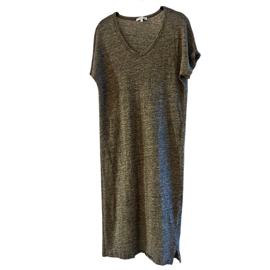 Lost and Found heather grey short sleeve v neck tee shirt dress size medium