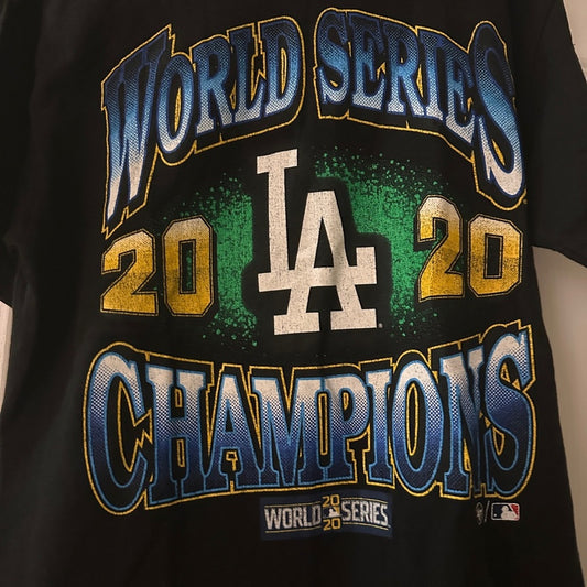 LA 2020 World Series championship graphic tee size medium