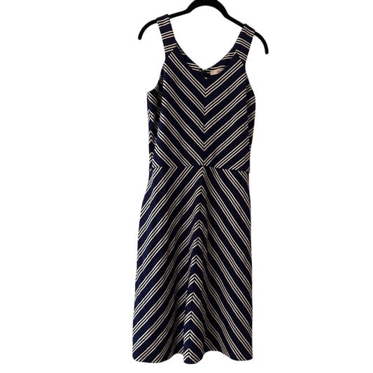 Lark & Ro Navy and white striped dress size medium