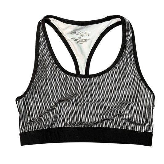 Bebe black and white sports bra size xs