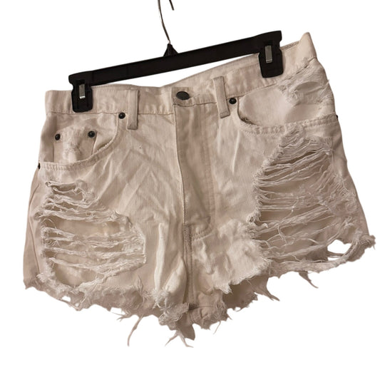 Carmar white distressed denim shorts size 27