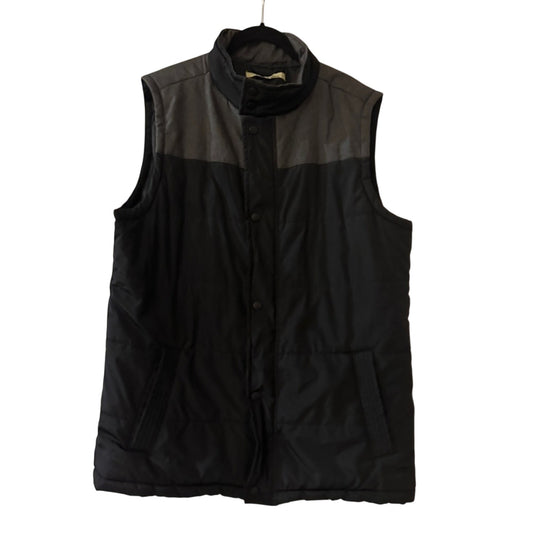 Adventure ridge black and grey puffer vest size large