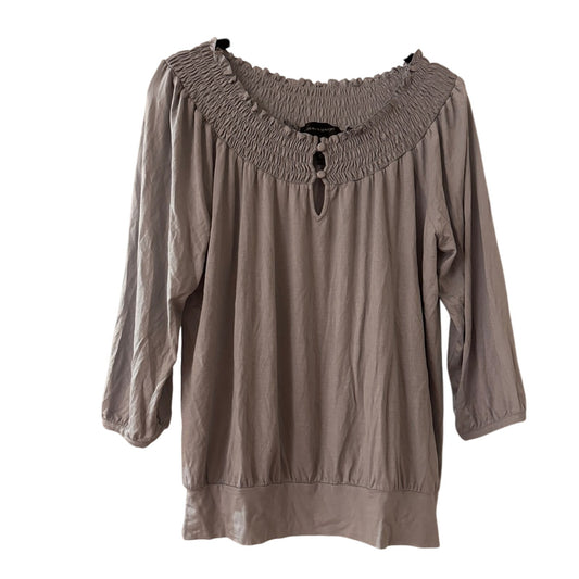 Cable & Gauge grey blouse size small