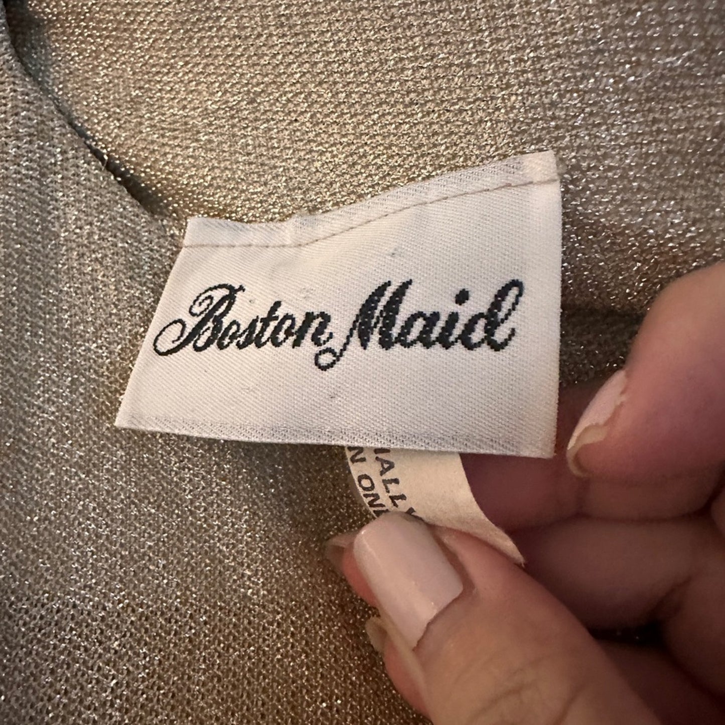 Boston Maid silver shimmer dress size 12