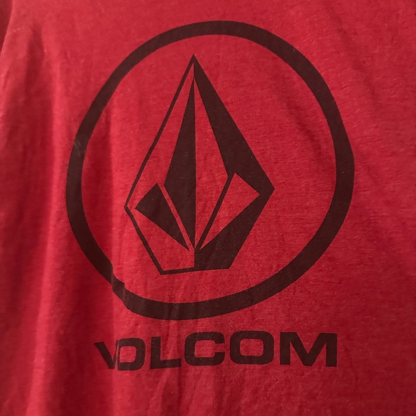Volcom red graphic tee size medium