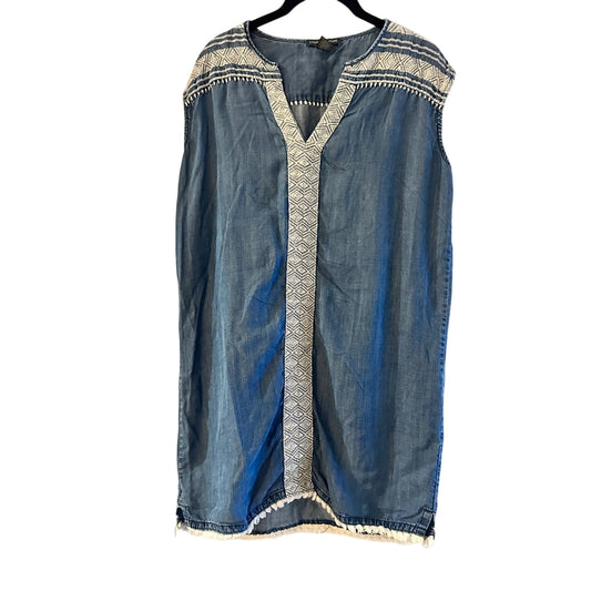 Chelsea & Theodore chambray sleeveless mini dress size small