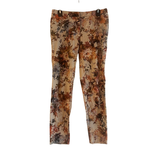 Zara Floral printed trouser pants size small