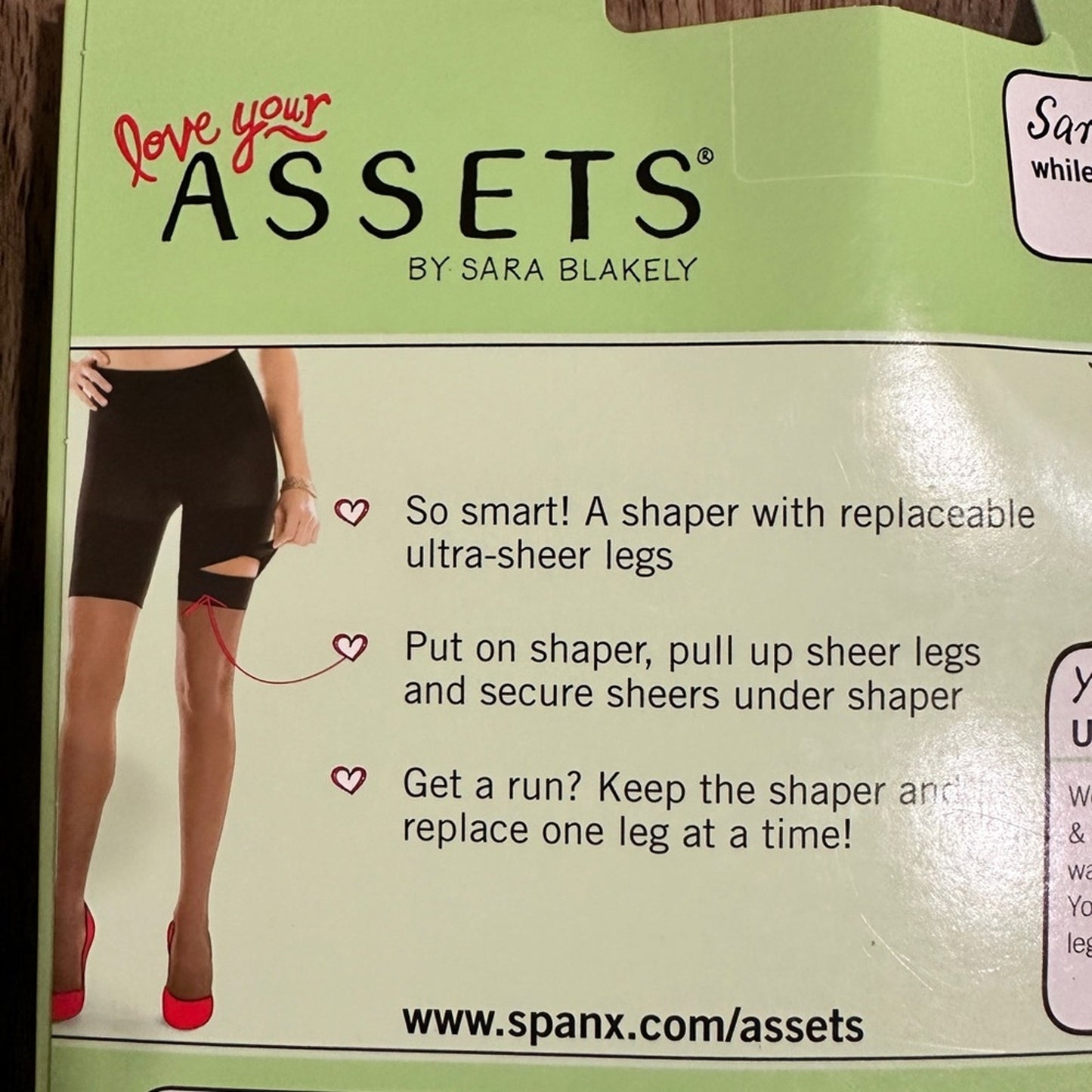 NWT set of 2 Assets by spanks shapewear black thigh high stockings set size 5