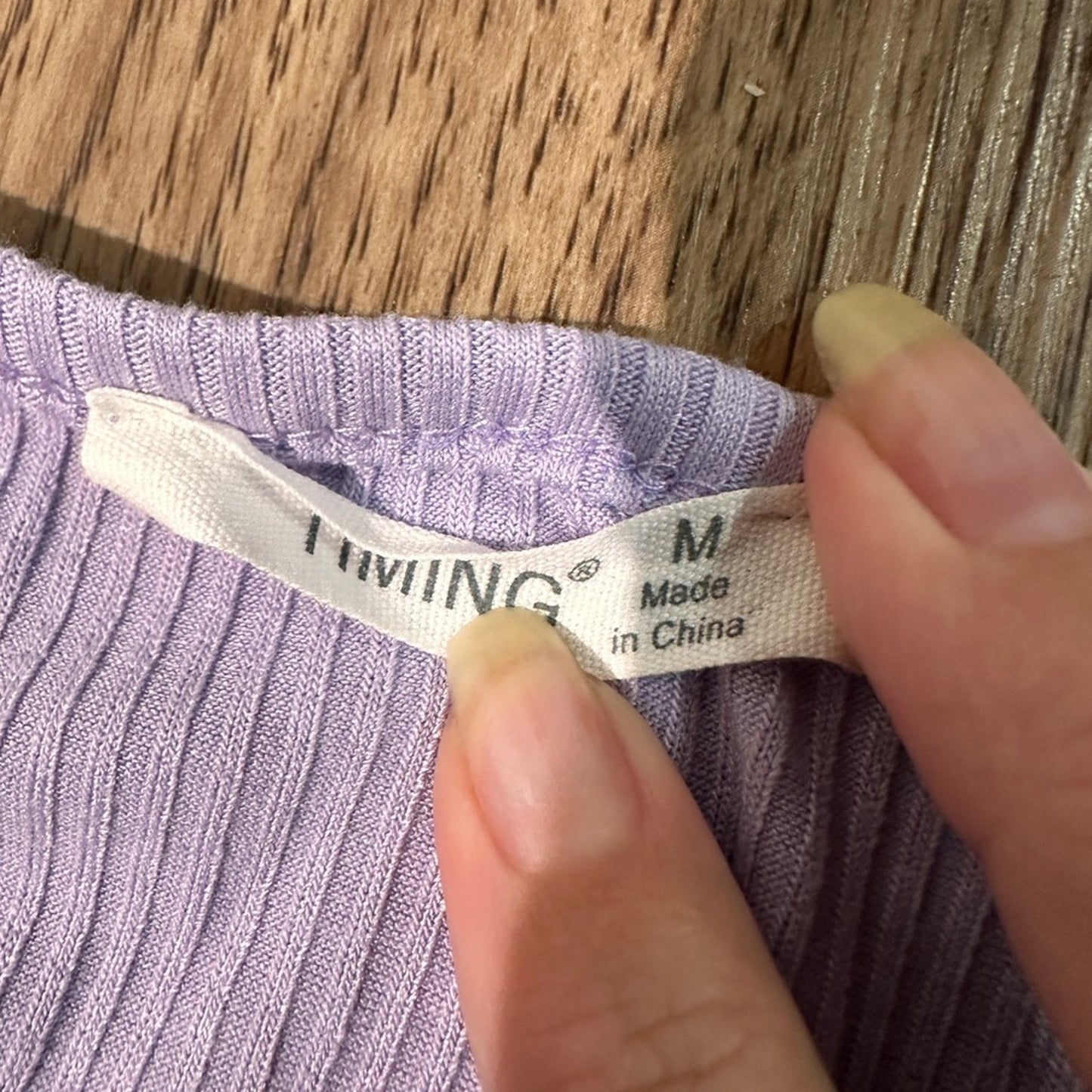 Timing set of 2 ribbed knit baby short sleeve tees size medium