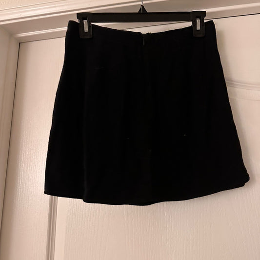 🍷Blue rain linen blend black skirt size small