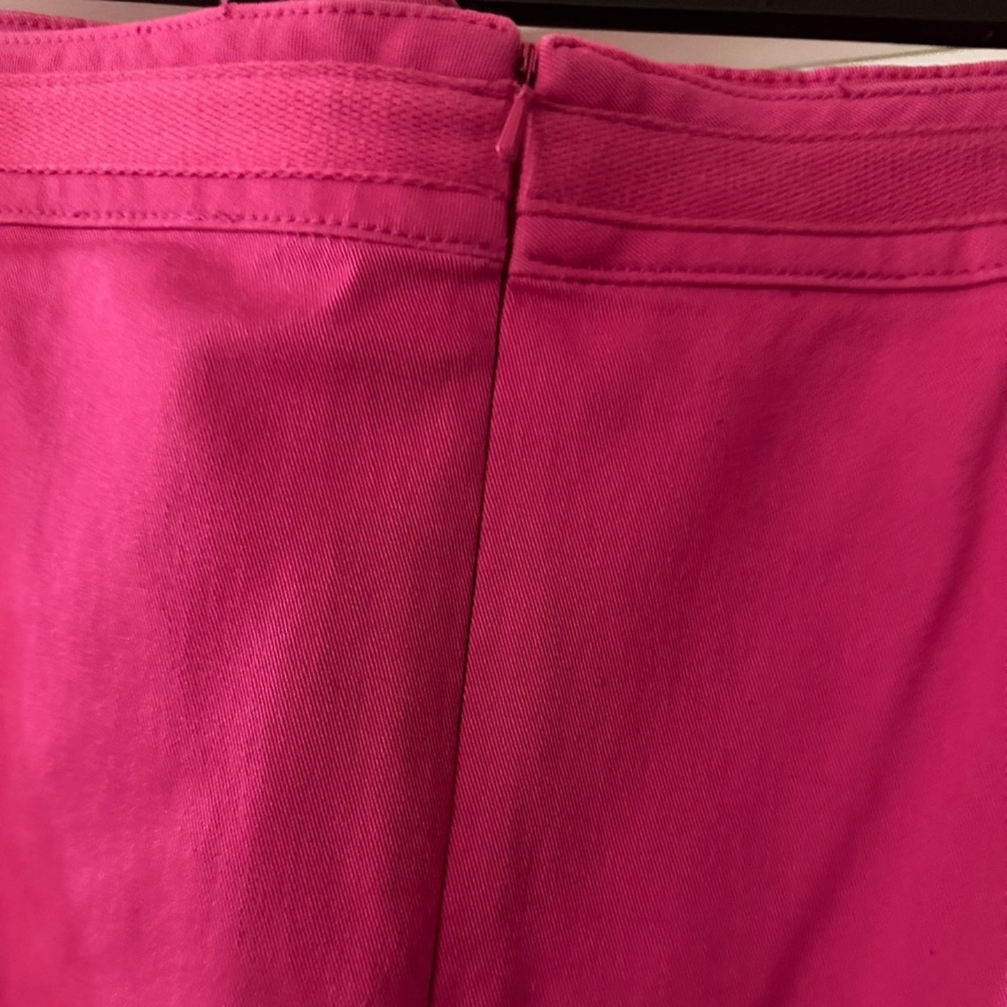 Y2K style pink denim mini skirt size 14