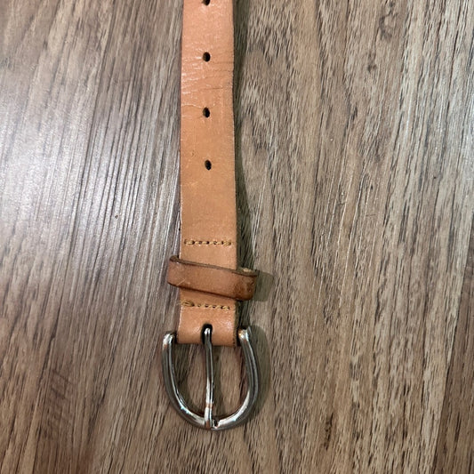 Light brown leather belt