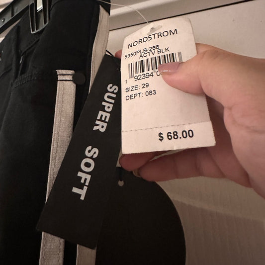 NWT Articles of Society black active ankle skinny pants size 29