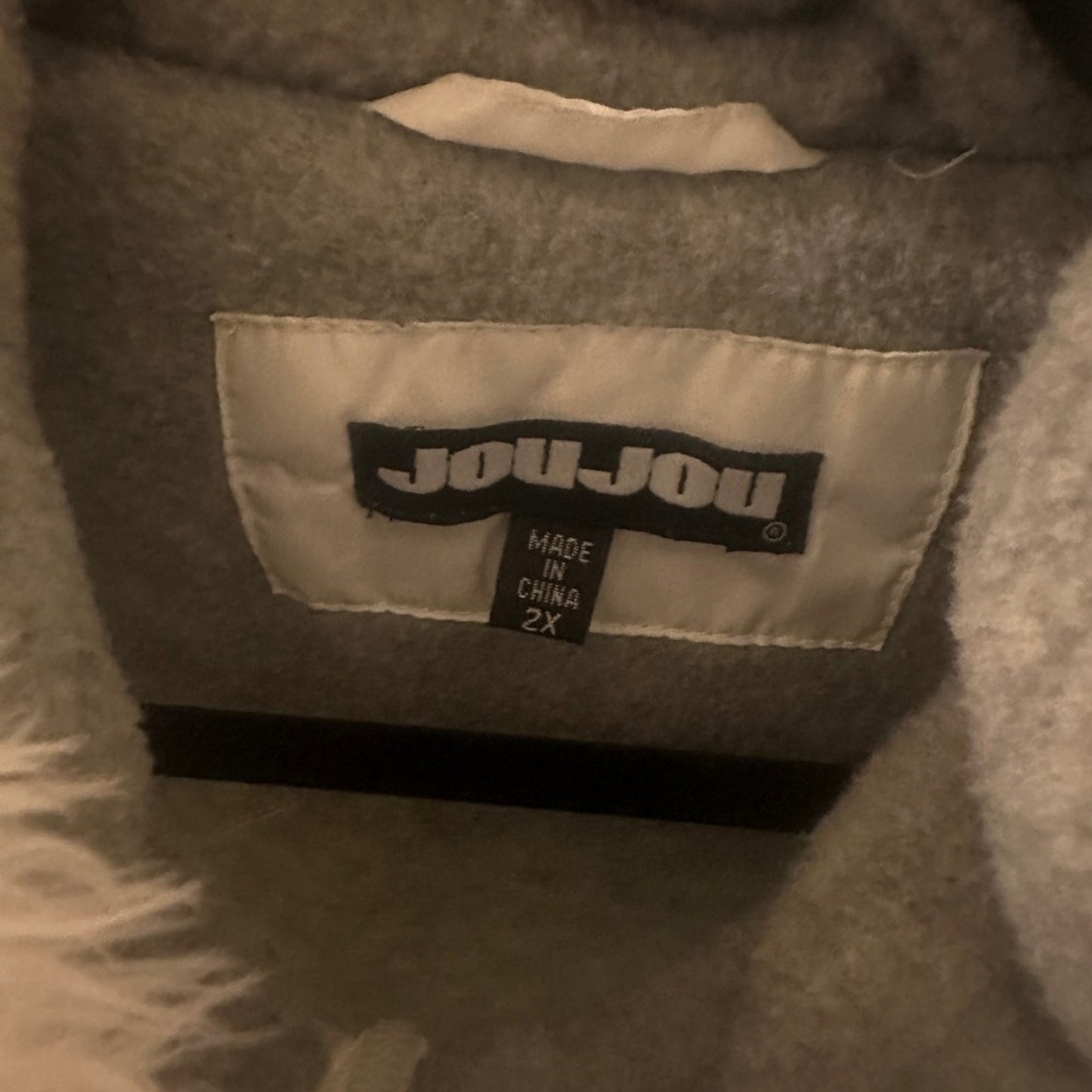🍷Jou Jou white puffer warm jacket size 2X