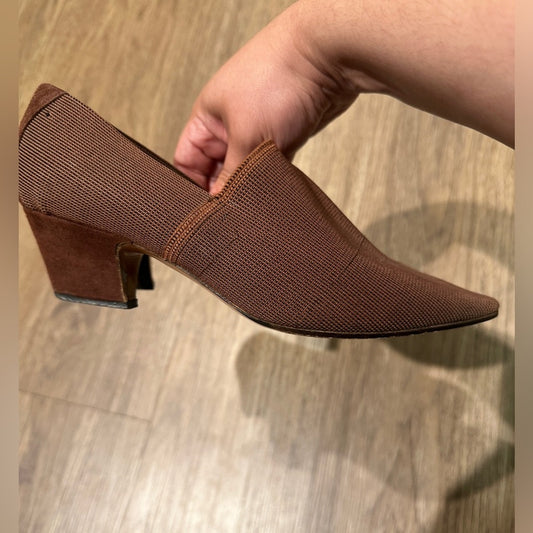Vintage Vinnie stretch knit loafer heels size 37