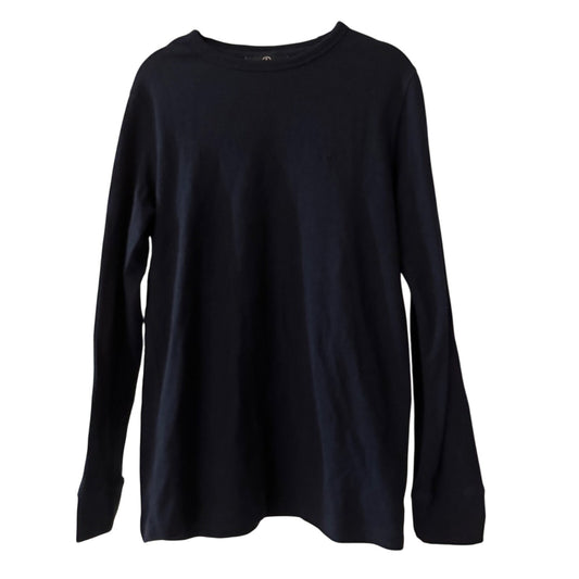 Volcum navy blue waffle knit long sleeve tee size medium