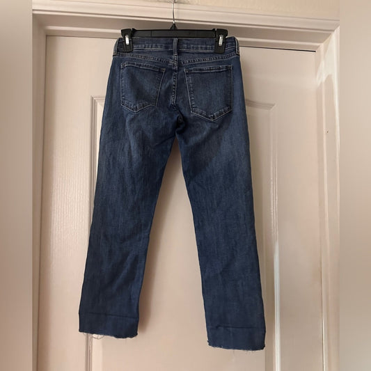 Banana Republic lightly distressed girlfriend jeans size 25 petite