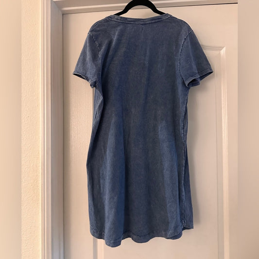 BDG blue cotton tee shirt dress size medium
