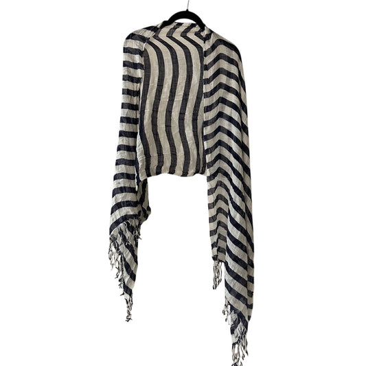 🍷INC internationally navy and white stripes lightweight scarf