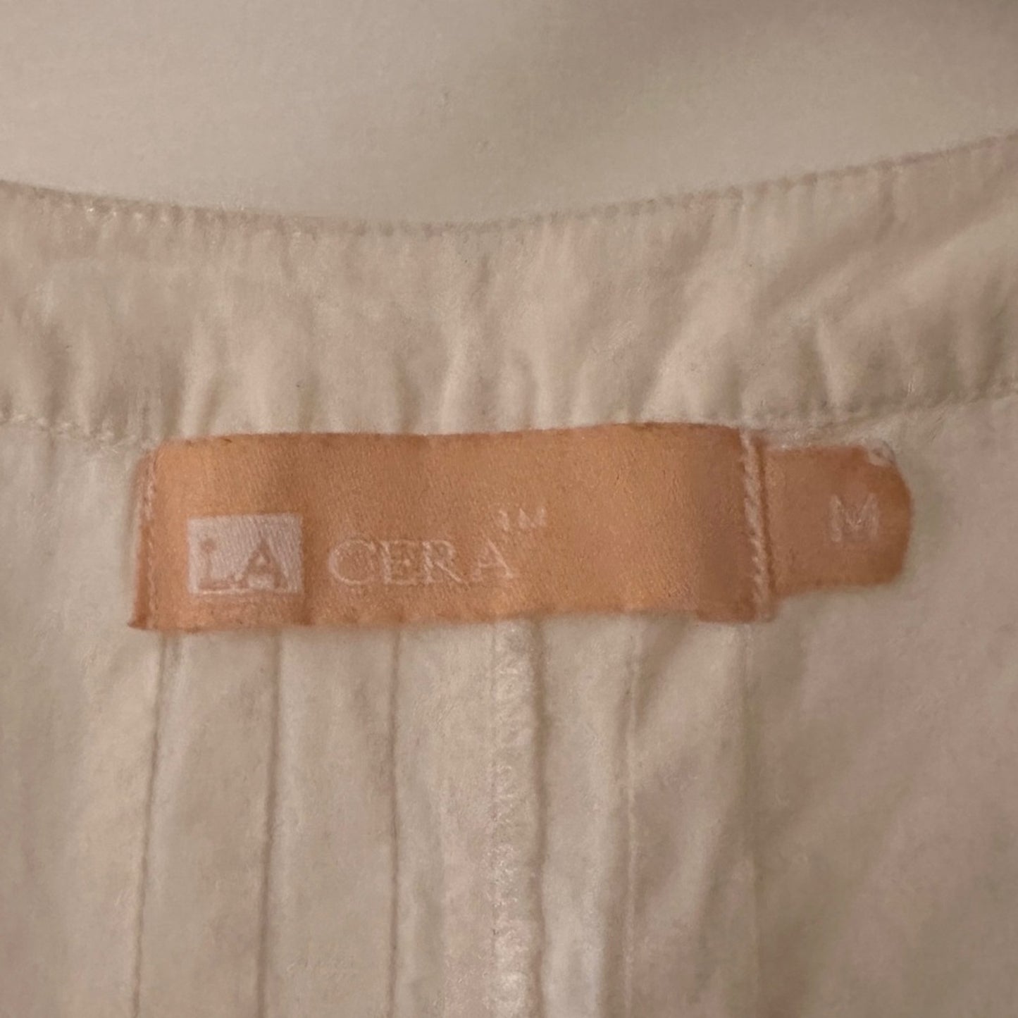 LACERA white 100% cotton gauze onesize size medium