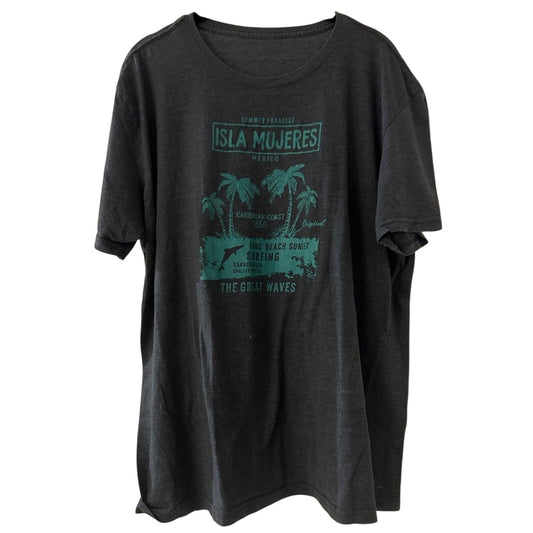 Summer paradise grey graphic tee size large