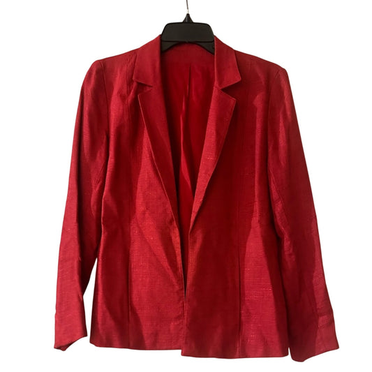 Vintage brand Barrie Martin red linen blend blazer