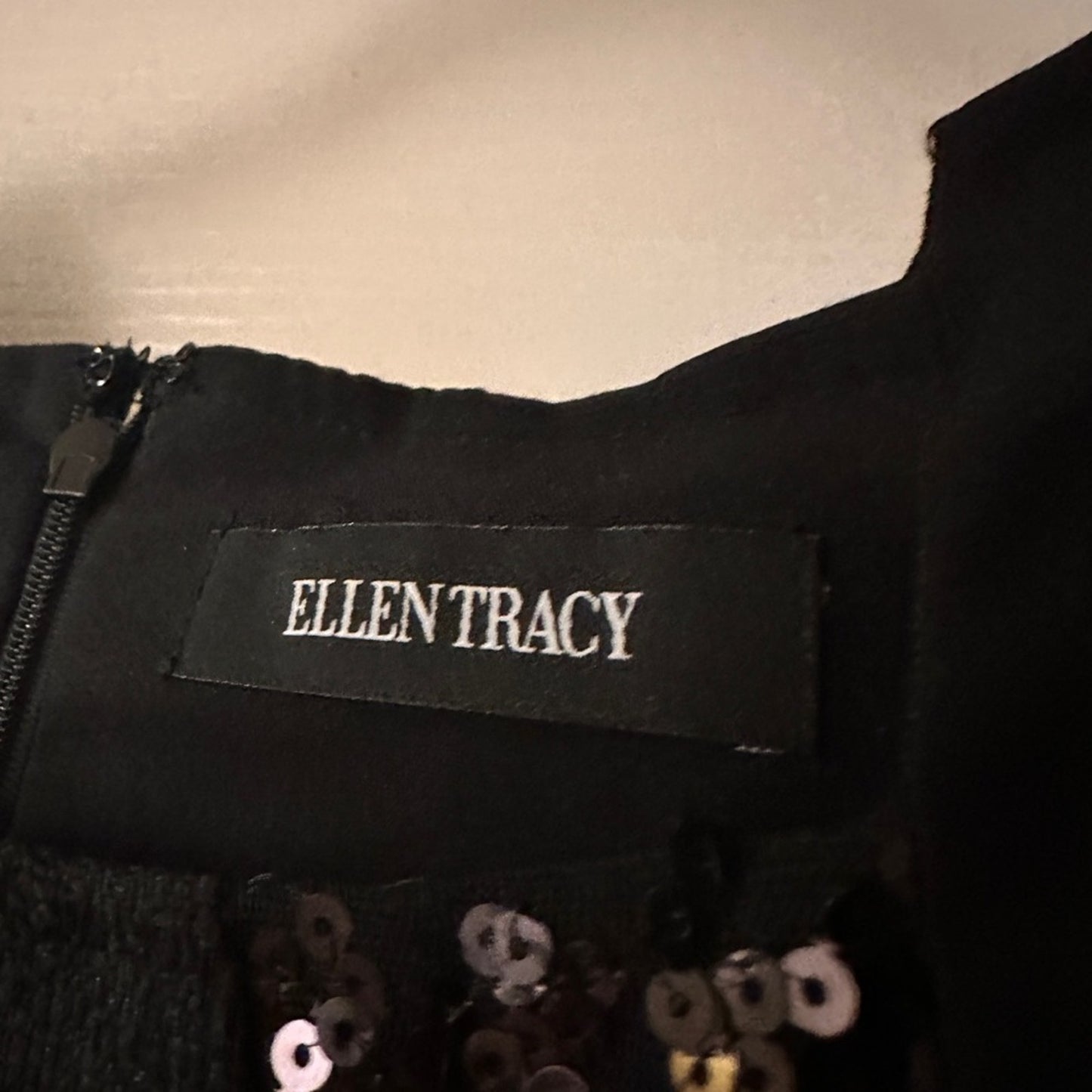 NWT Ellen Tracy black sleeveless dress size 2