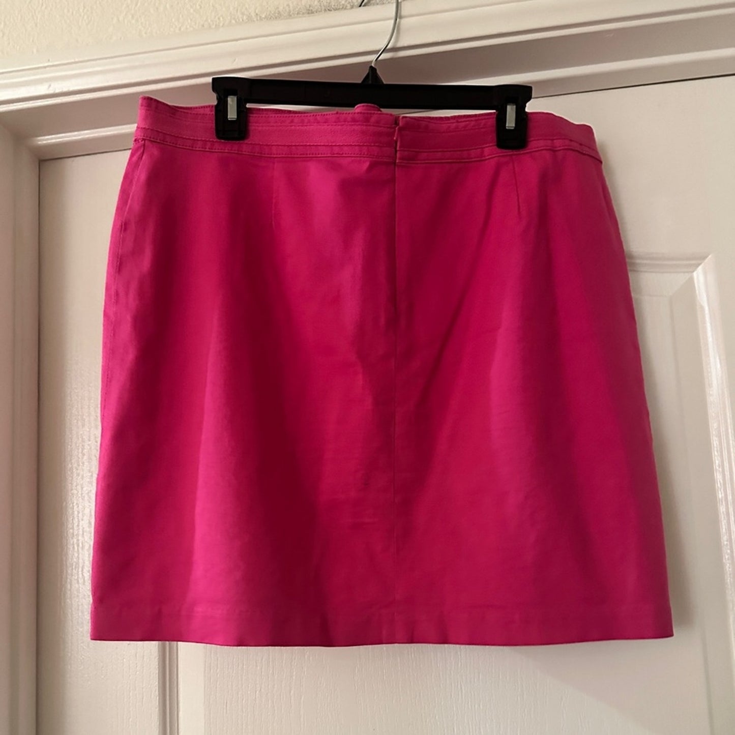 Y2K style pink denim mini skirt size 14