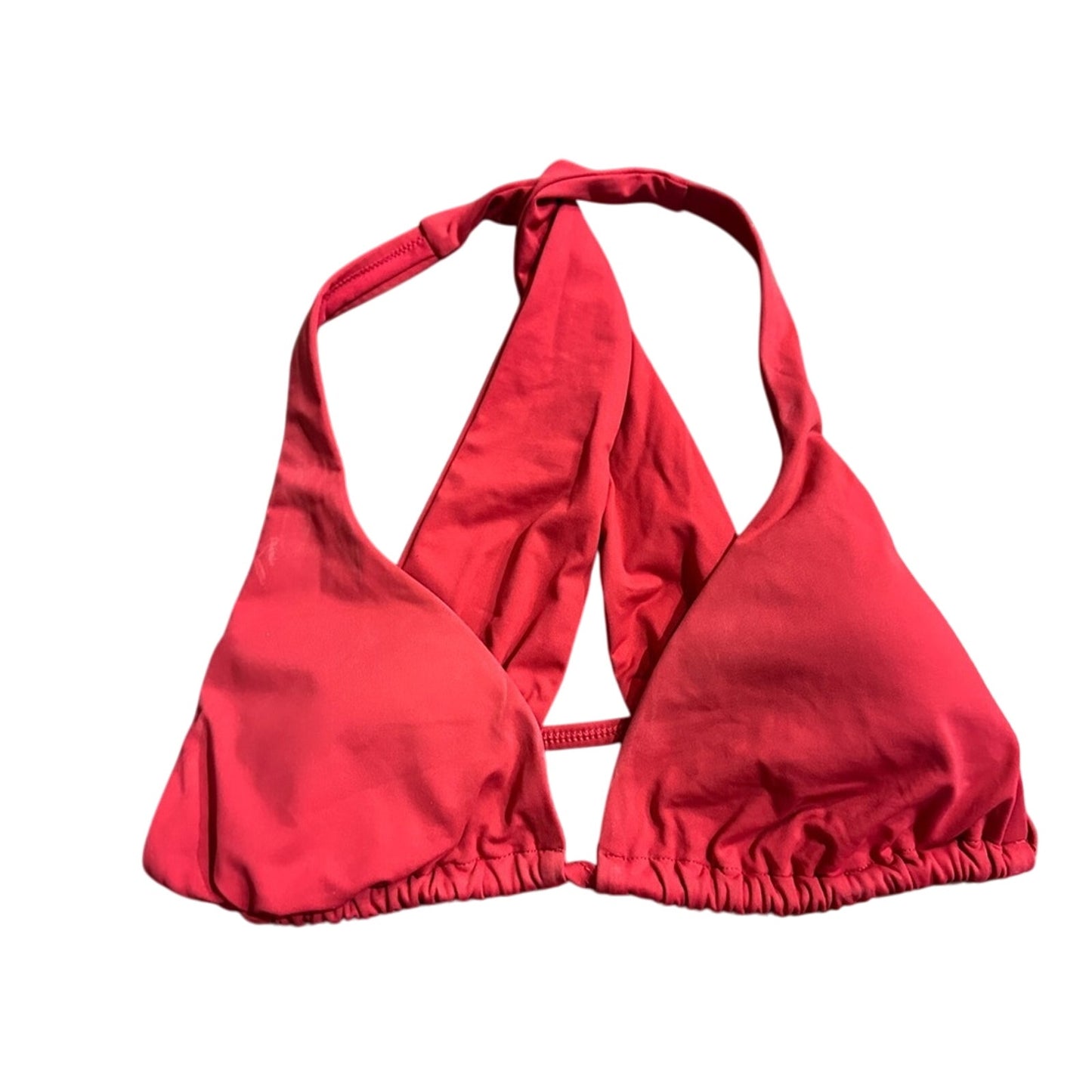 🍷Victoria’s Secret red twist back bikini top size medium