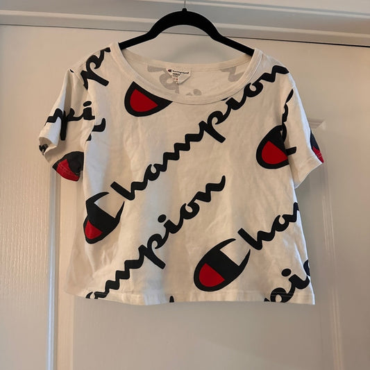 Champions graphic boxy tee size small