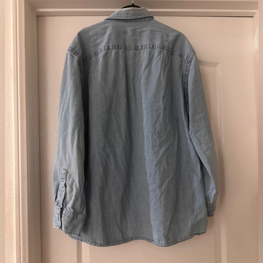Vintage Covington denim button up shirt size XL