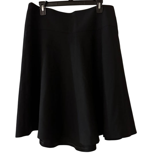🍷Paula Cahen d’Anvers black wool blend a-line skirt size 3