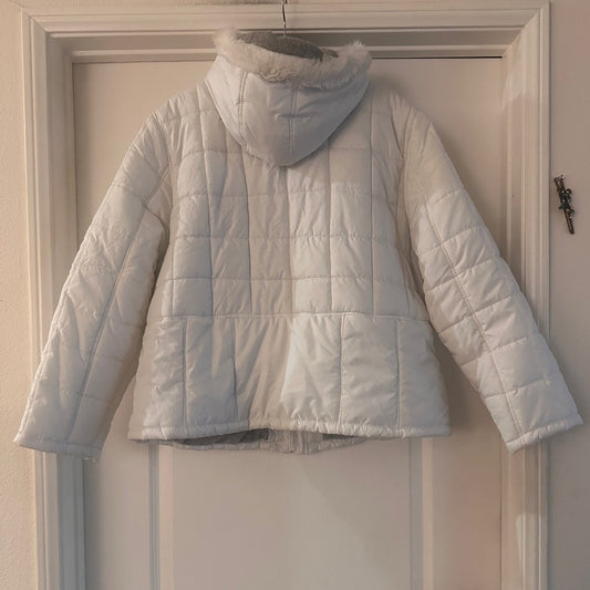 🍷Jou Jou white puffer warm jacket size 2X