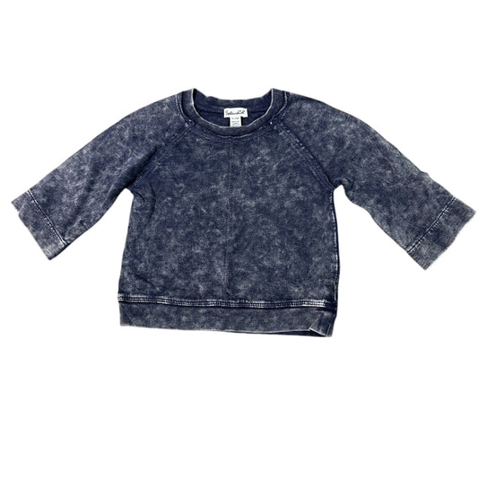 Spendid charcoal blue acid wash sweatshirt 6-12m