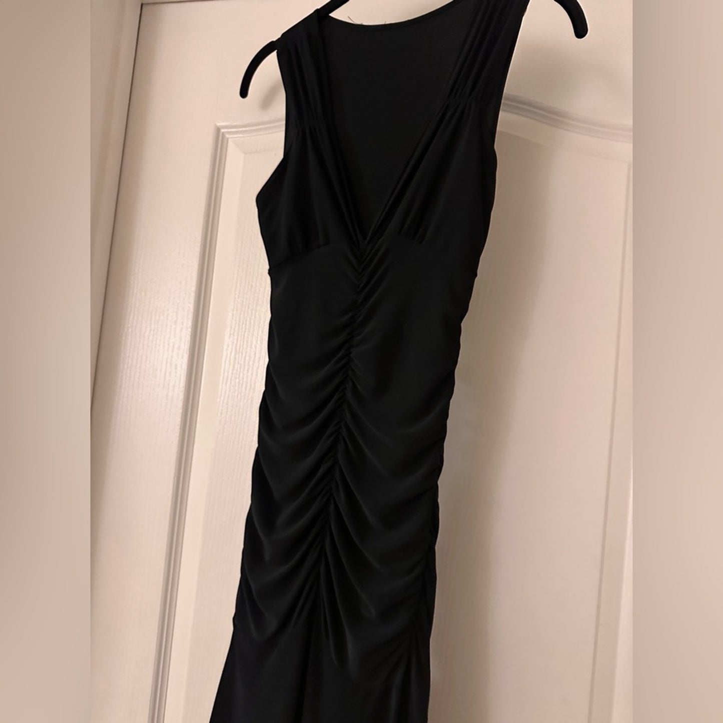 Black midi cocktail dress size xs
