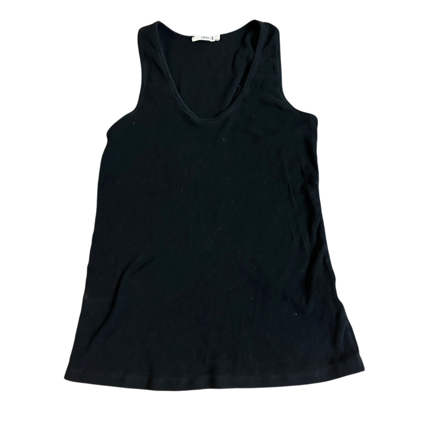 🍷J brand black ribbon knit tank top size medium