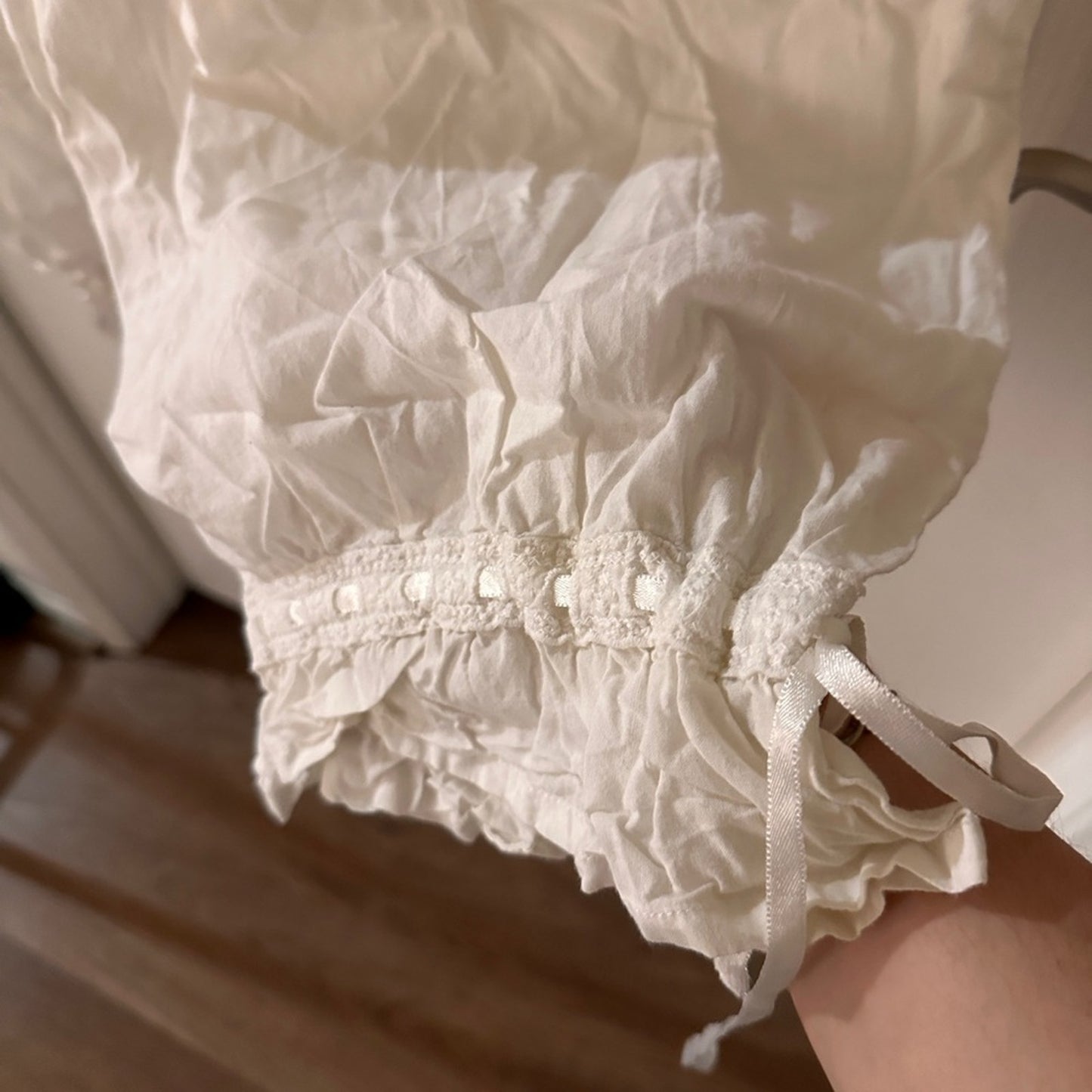LACERA white 100% cotton gauze onesize size medium