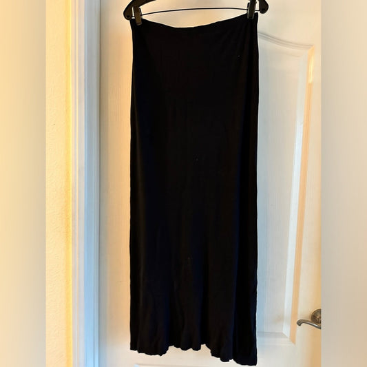 J. Crew black maxi skirt size small