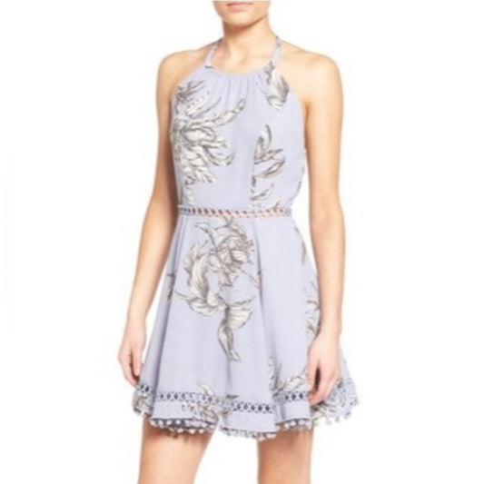 NWT TulaRosa lightweight backless high neck halter a line dress size small