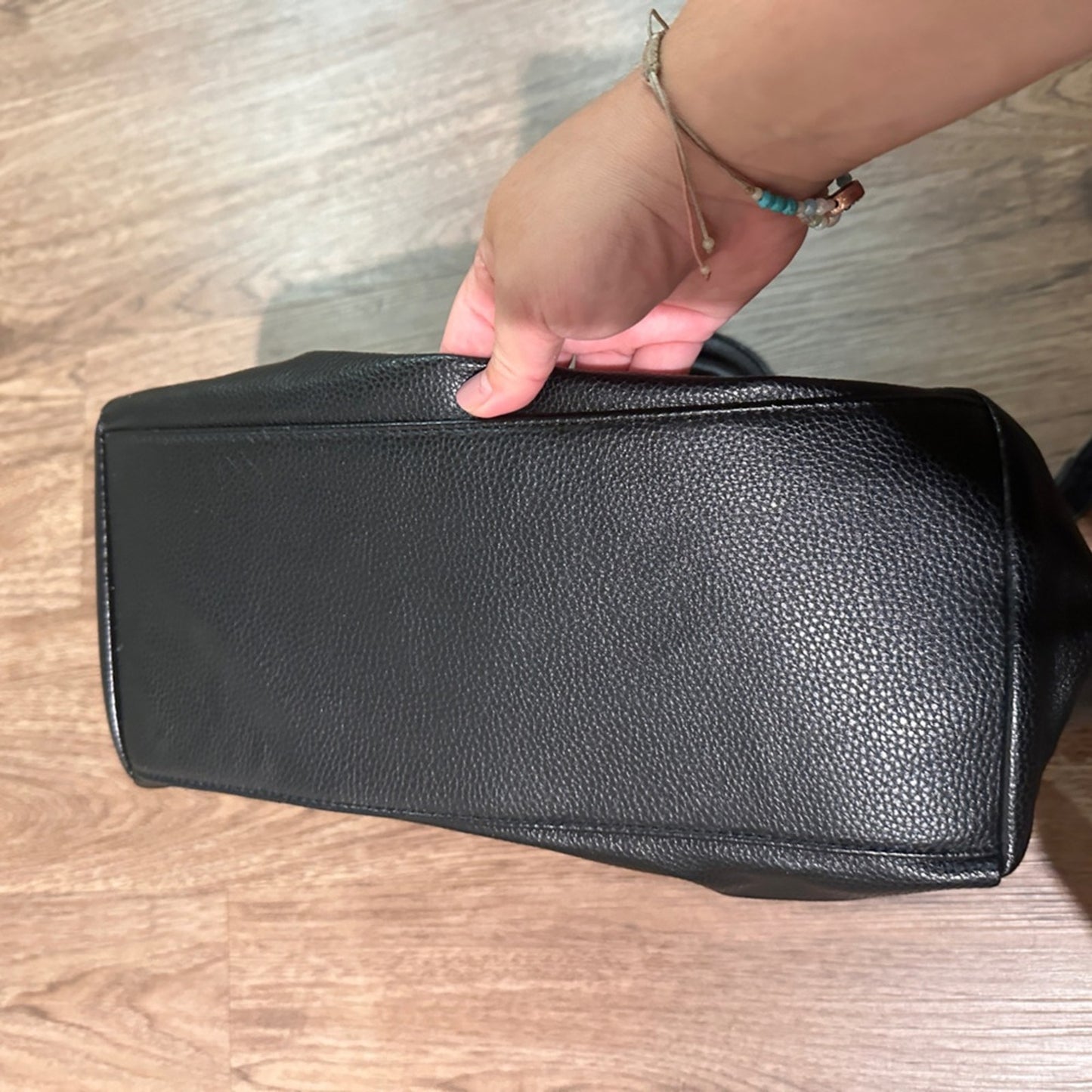 Faux leather handbag