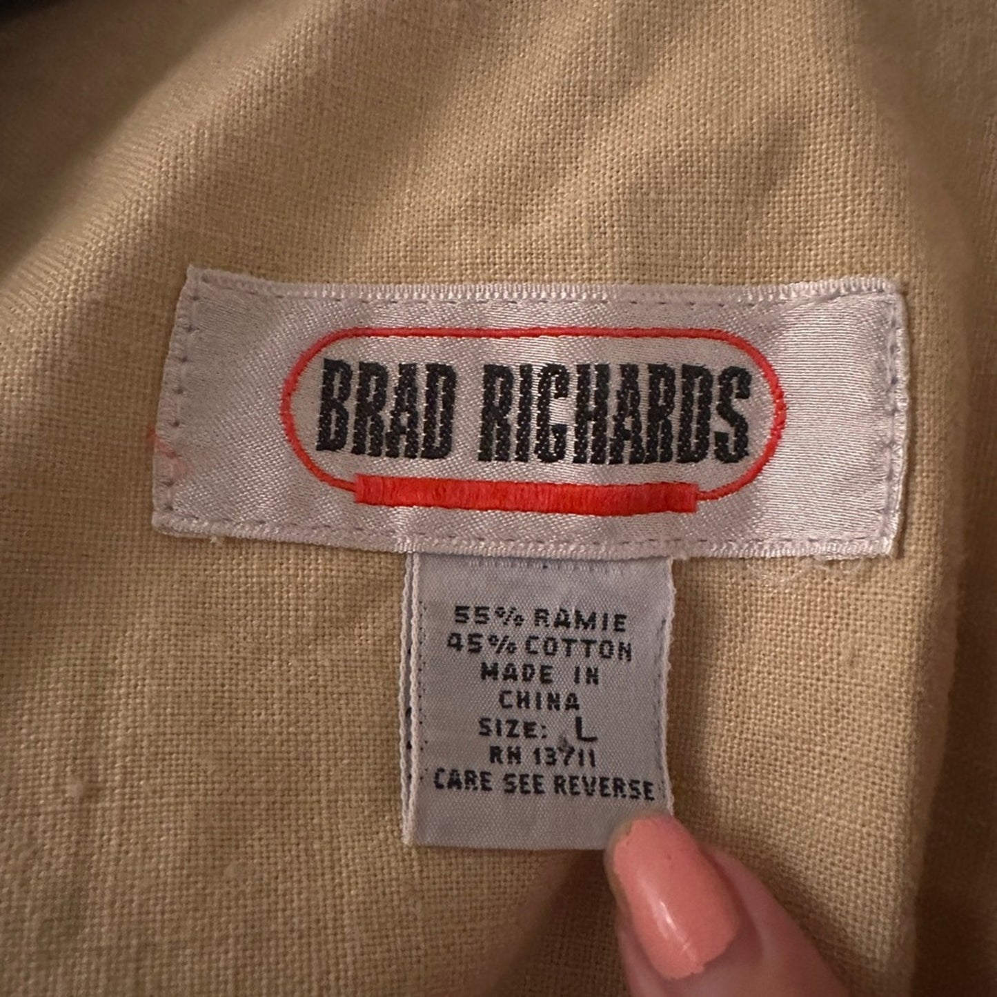 Vintage Brad Richards raime cotton blend blazer size large