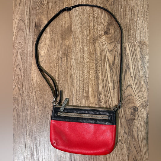 Vintage Brighton Red and Black Crossbody Bag