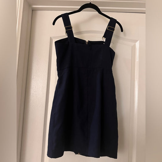 Navy blue overall dress size medium