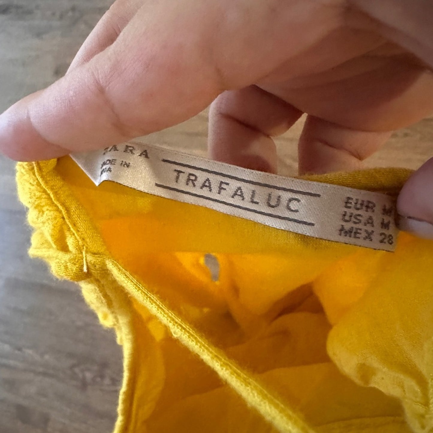 Zara yellow mini tank dress size medium