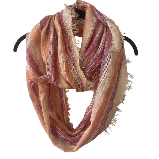 🍷Collection 18 eclectic colorful multitextured stripe circle infinity scarf