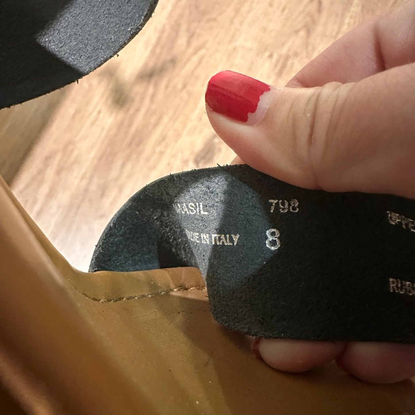 Steve Madden black and brown platform wedges size 8